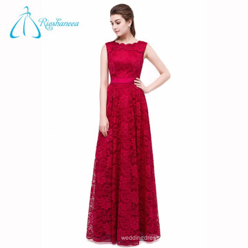 A-Line Lace China Custom Long Evening Dress